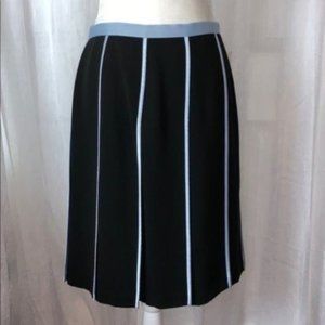 INC International A Line Pleaded Midi Skirt Office Career Skirt Size 8 NWT